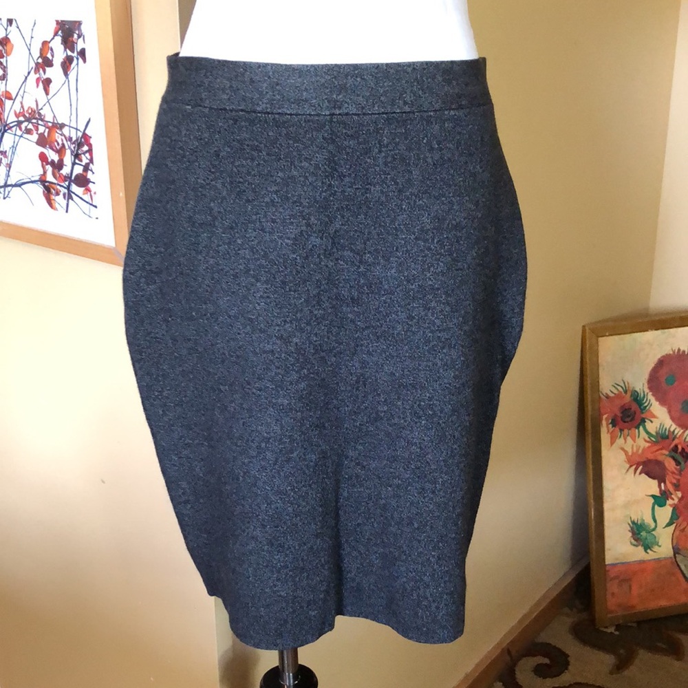 EILEEN FISHER Size Medium Stretch PullOn Wool Soandex Charcoal Gray $238 NEW